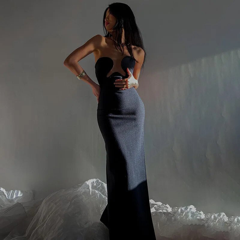 Sophisticated Cut-Out Glamour Dress