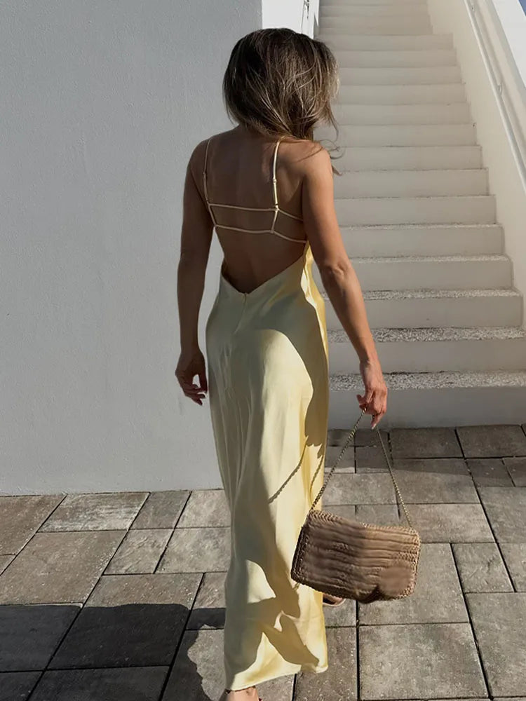 Brianna Backless Sling Dress