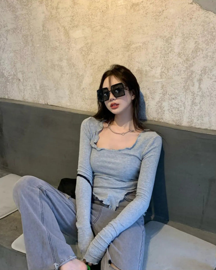 Lorette Irregular Hem Top