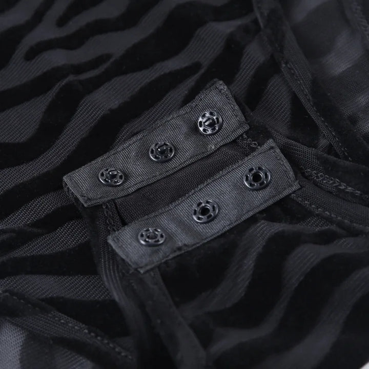 See Through You Stripe Bodysuit