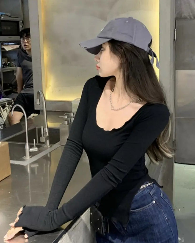 Lorette Irregular Hem Top