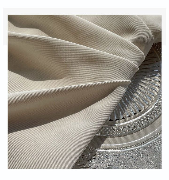 Pearl Elegance Puff Sleeves Midi Dress