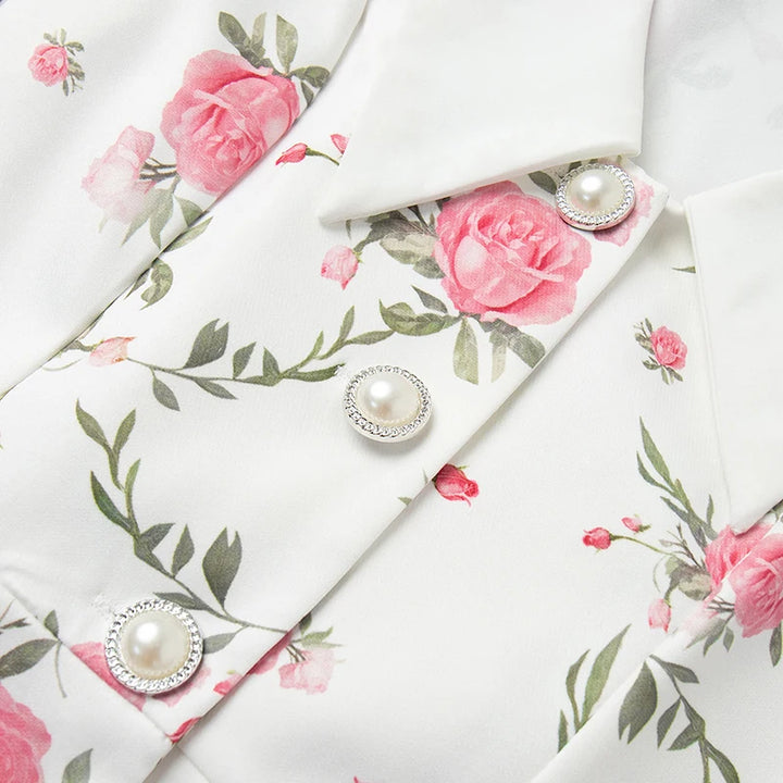 Gweny Puff Sleeves Floral Mini Dress