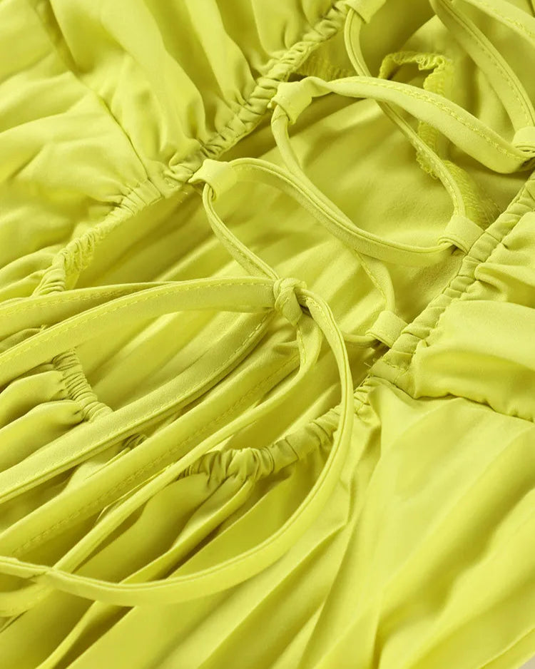 Starting Fresh Strapless Ribbon Maxi Dress