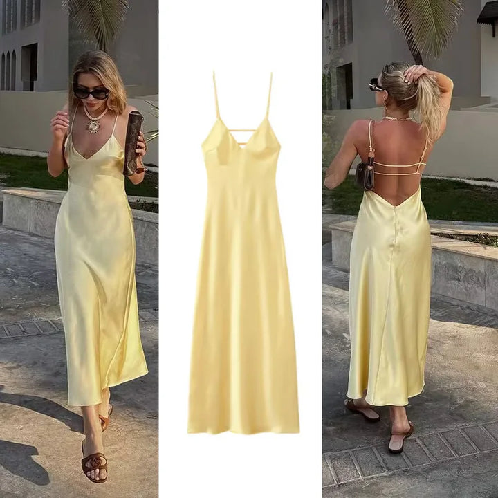 Brianna Backless Sling Dress