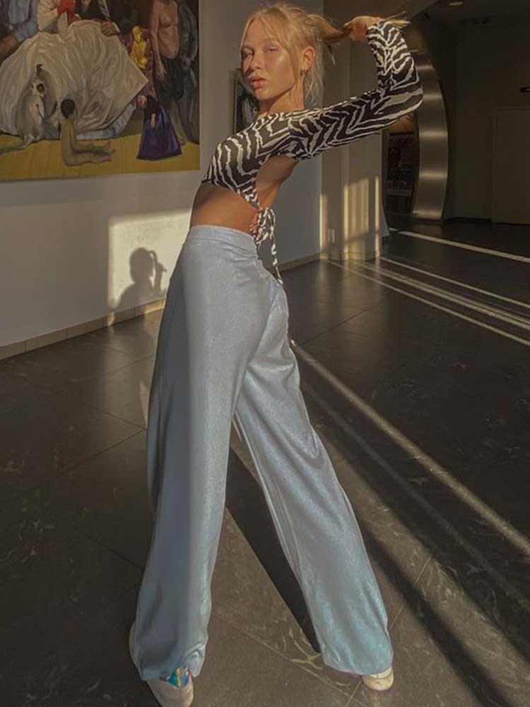 Amelia Backless Lace Up Top