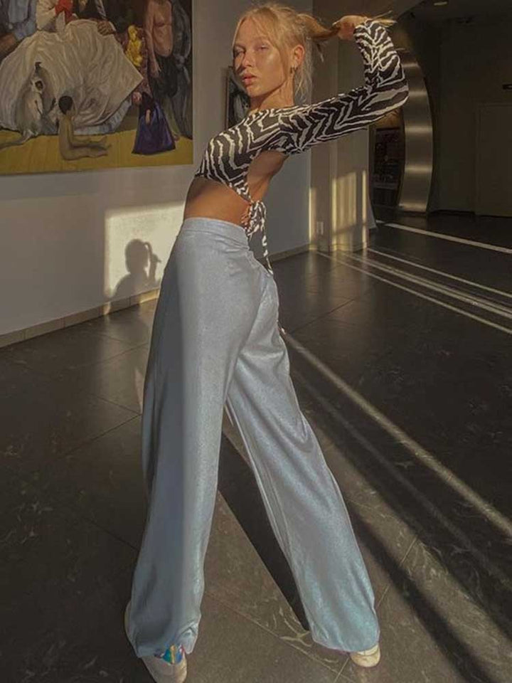 Amelia Backless Lace Up Top