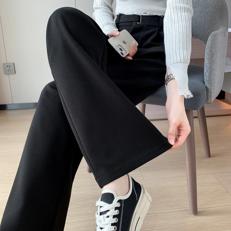 Katja Woolen Wide Leg Trousers