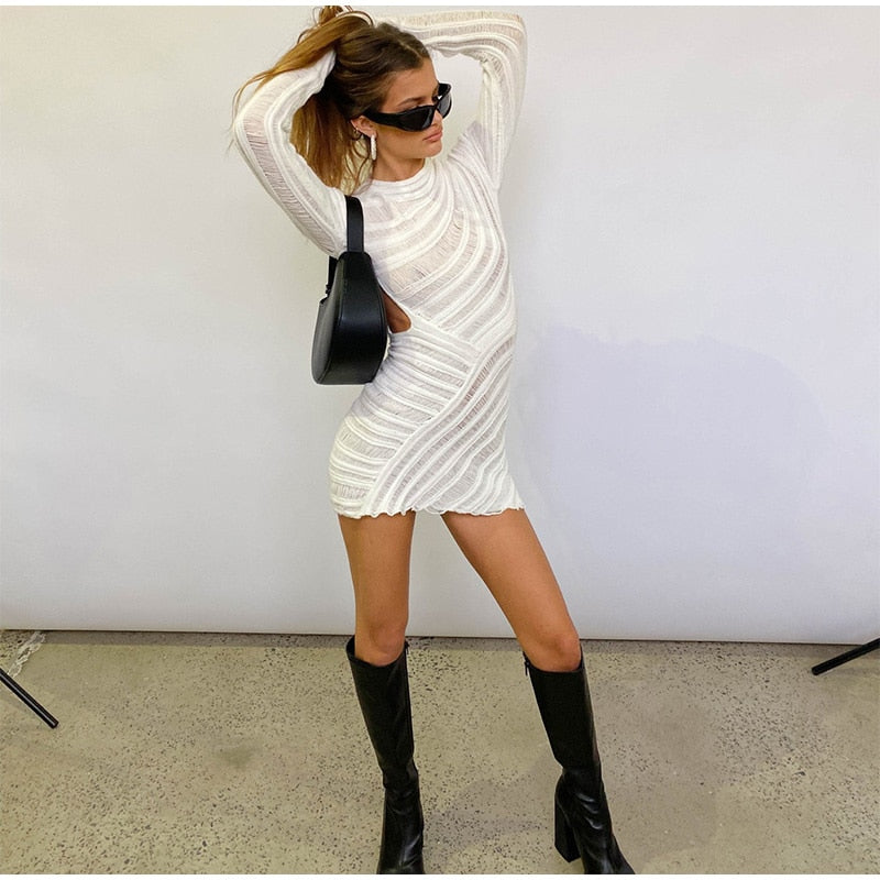 Darcy Hollow Out Slim Fit Mini Dress