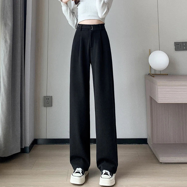 Katja Woolen Wide Leg Trousers