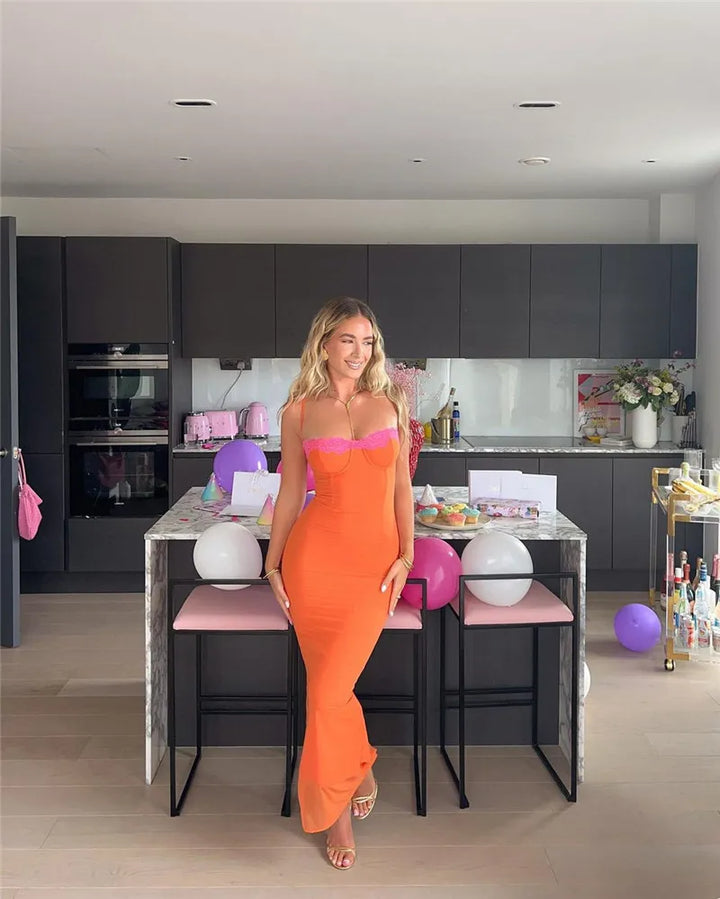 Zestful Zing Lace Detail Dress