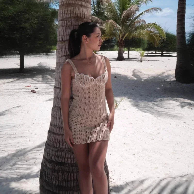 Faye Hollow Out Backless Dress