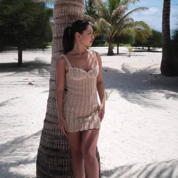 Faye Hollow Out Backless Dress