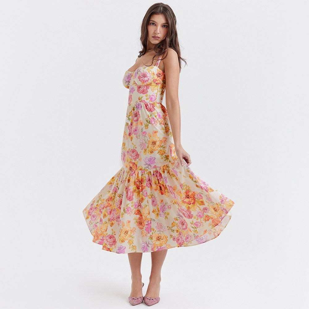 Seraphine  Floral Midi Dress