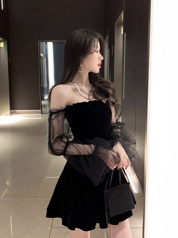 Braise Off Shoulder Mini Dress