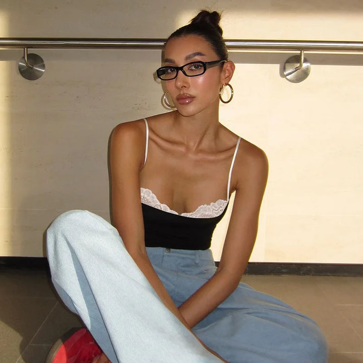 Imara Lace Trim Cami Top