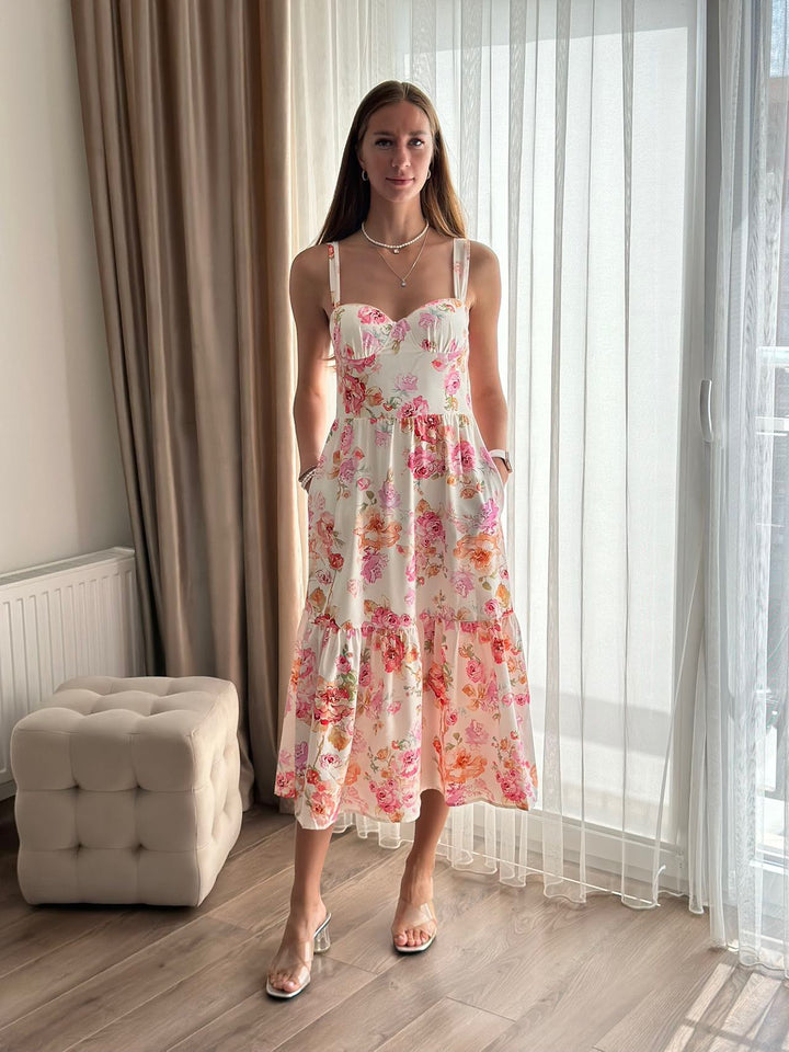 Seraphine  Floral Midi Dress
