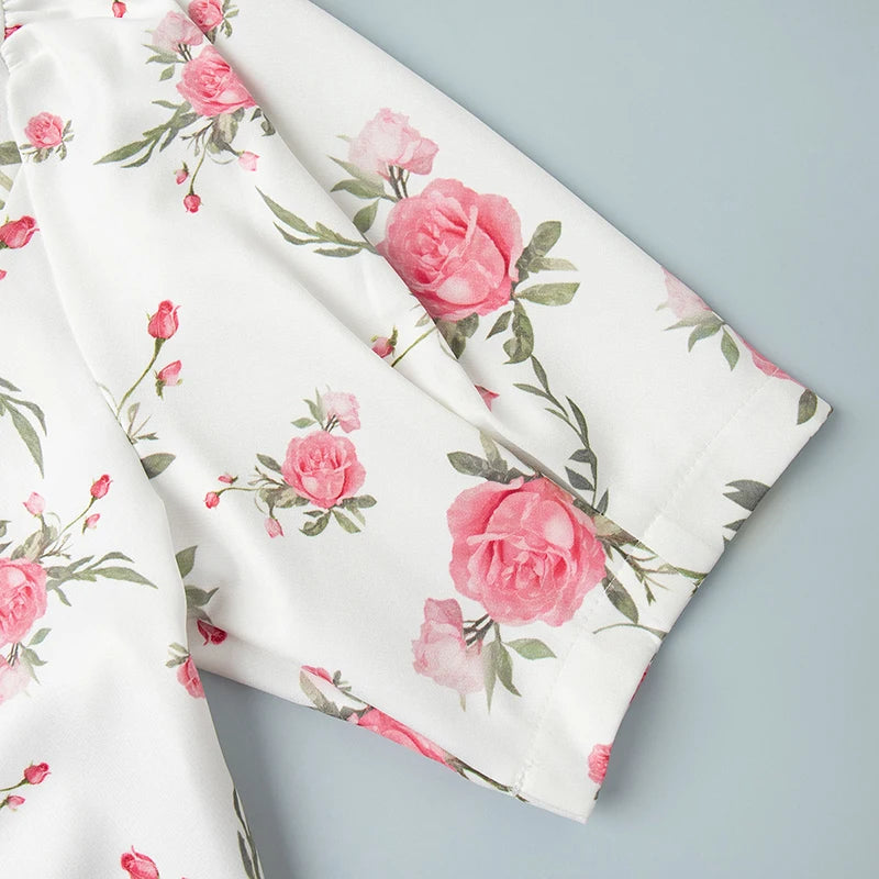 Gweny Puff Sleeves Floral Mini Dress