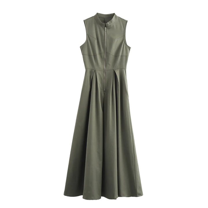 Ed Sara Pleated Long Dress