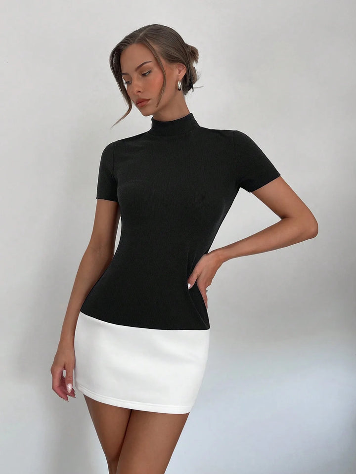 Camden Contrast Mini Dress