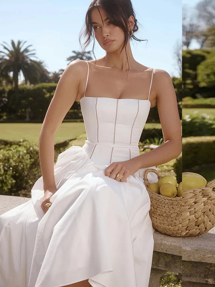 Maura Classic White Flare Dress White / Xs