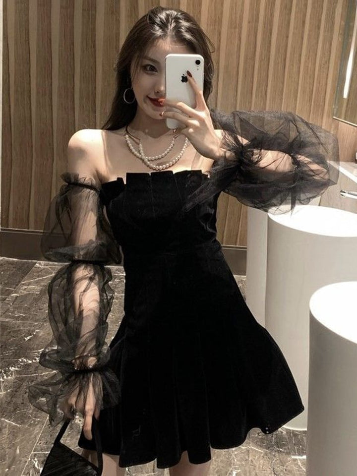 Braise Off Shoulder Mini Dress