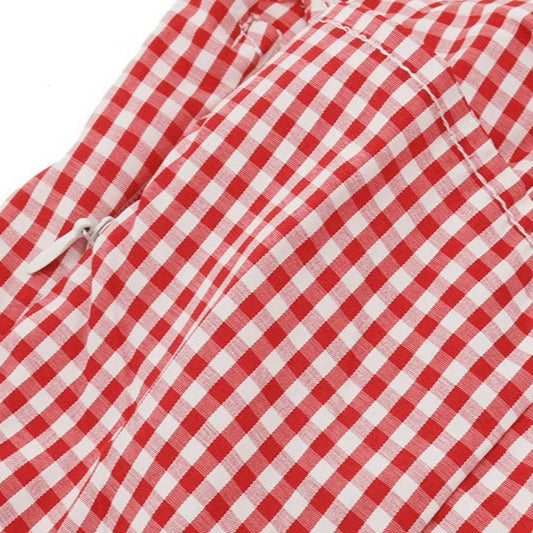 Plaid Well Mini Spaghetti Dress