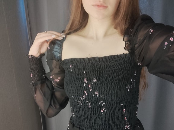 Feronia Vintage Chiffon Dress