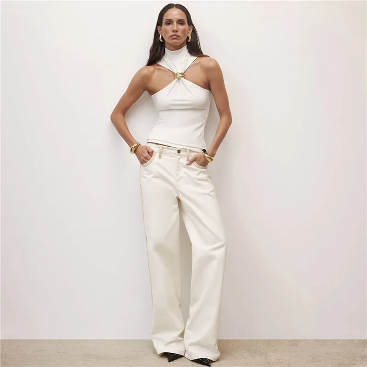 Unbothered Metal Ring Top