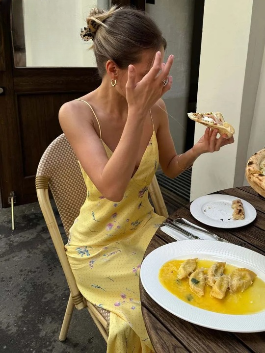 Send Me Flowers Spaghetti Strap Dress