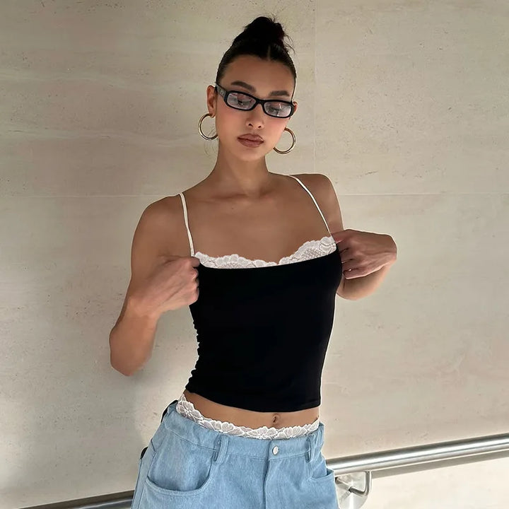 Imara Lace Trim Cami Top