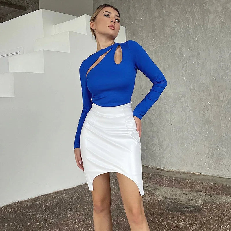 Peekaboo Slim Hollow Top