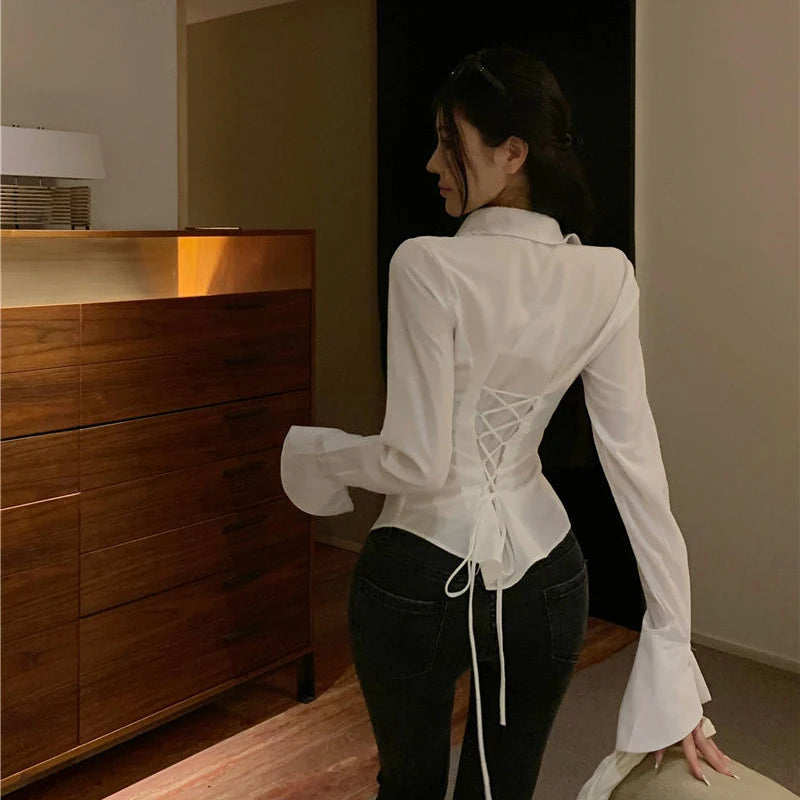 Brooke Bell Sleeves Bandage Shirt