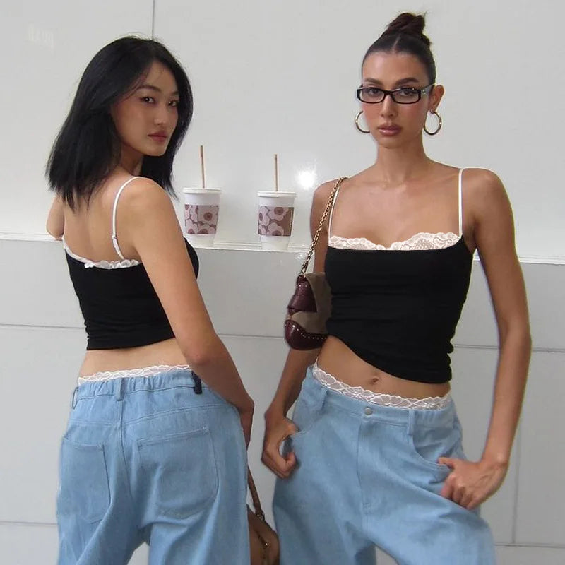 Imara Lace Trim Cami Top