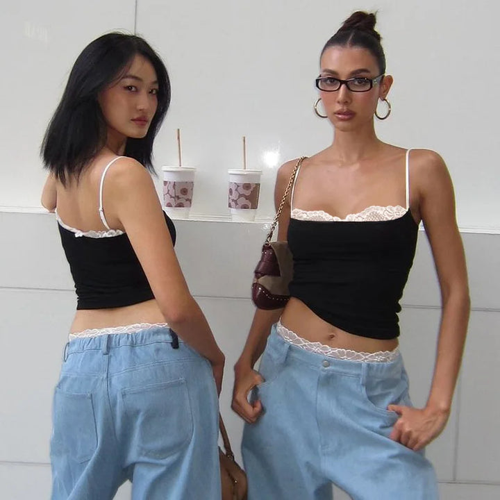 Imara Lace Trim Cami Top