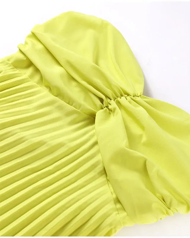 Starting Fresh Strapless Ribbon Maxi Dress