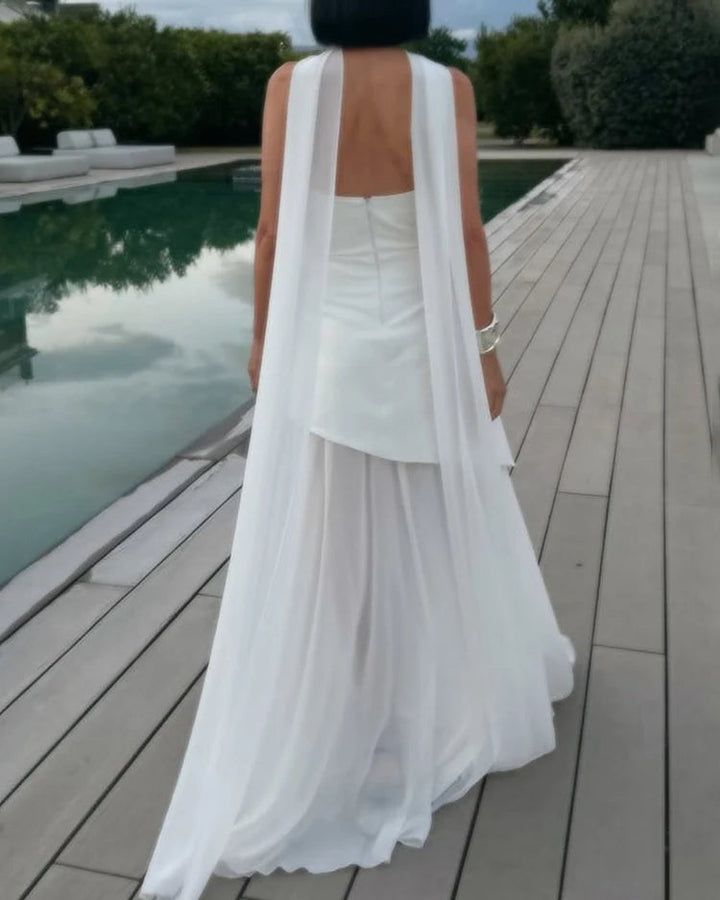 Melina Strapless Dress With Ribbon