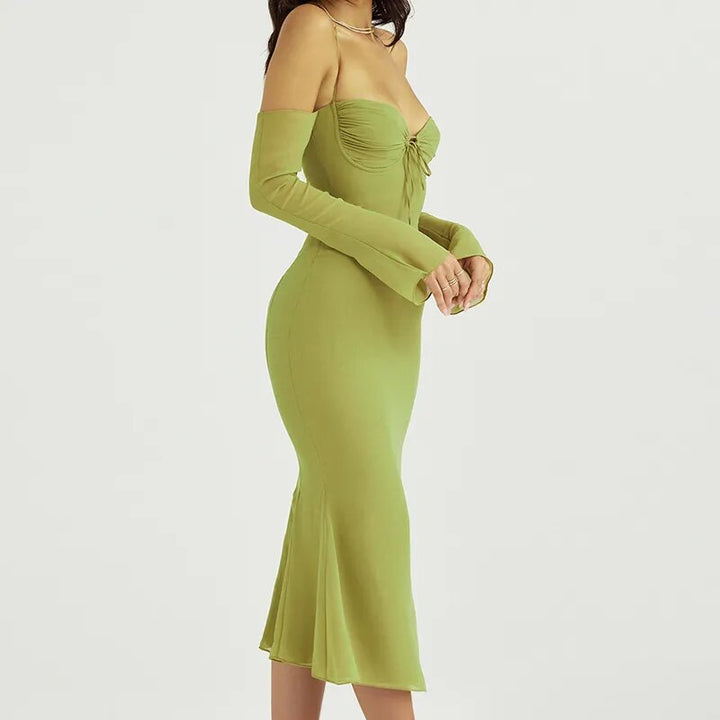 Curve-Hugging Midi Delight Bodycon Dress