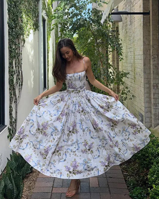 Waverly Floral Spaghetti Strap Maxi Dress