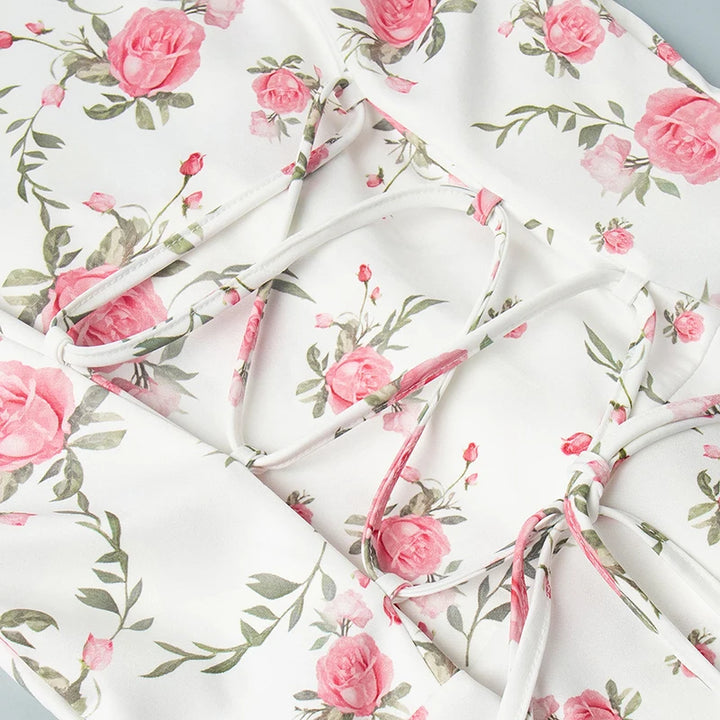 Gweny Puff Sleeves Floral Mini Dress