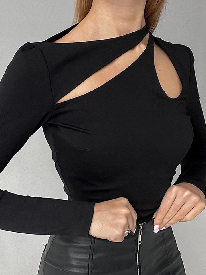 Peekaboo Slim Hollow Top