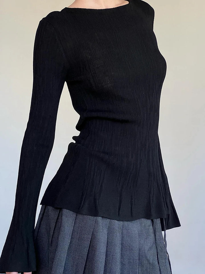 Seil Slim Pleated Top