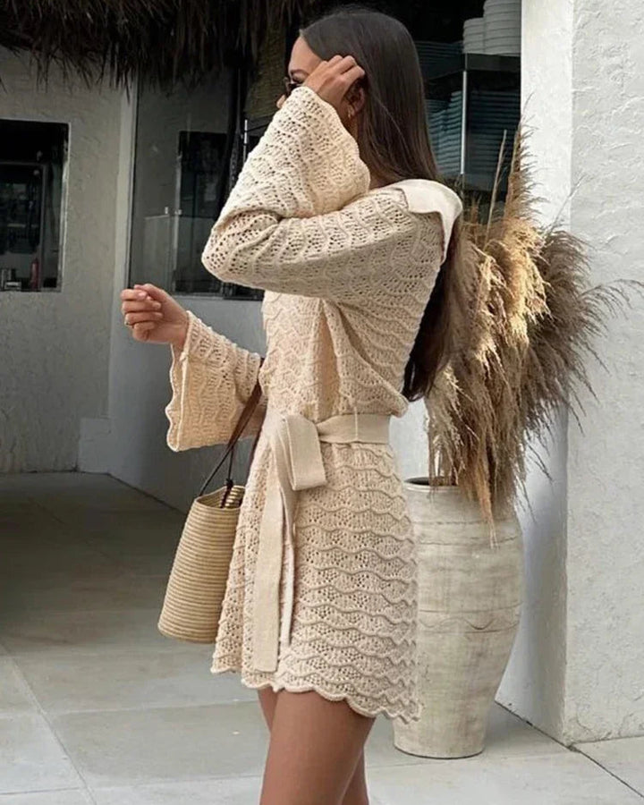 Noemi V Neck Hollow Out Dress