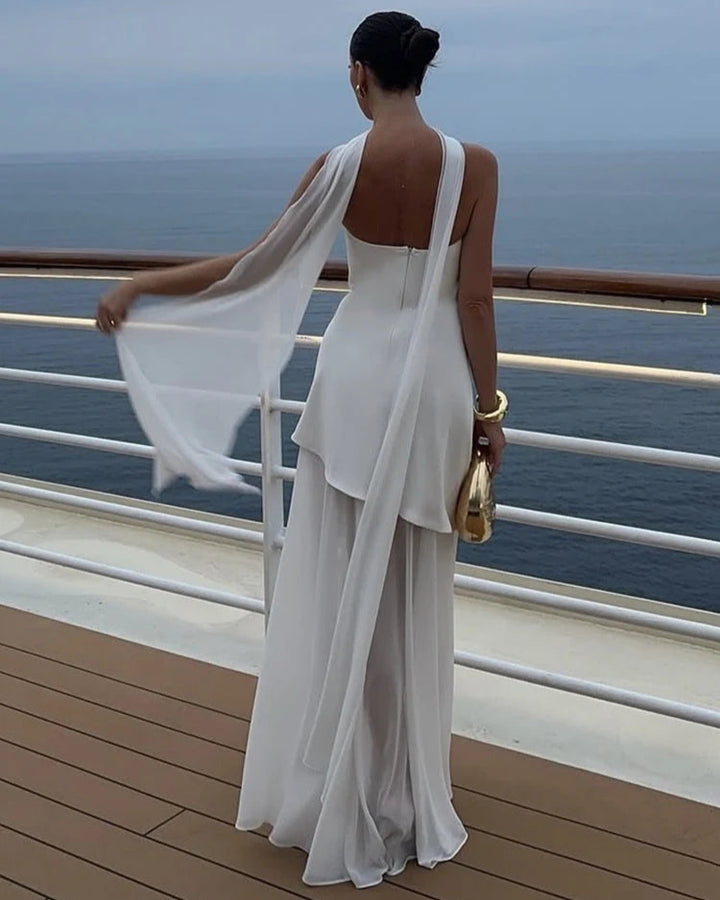 Melina Strapless Dress With Ribbon