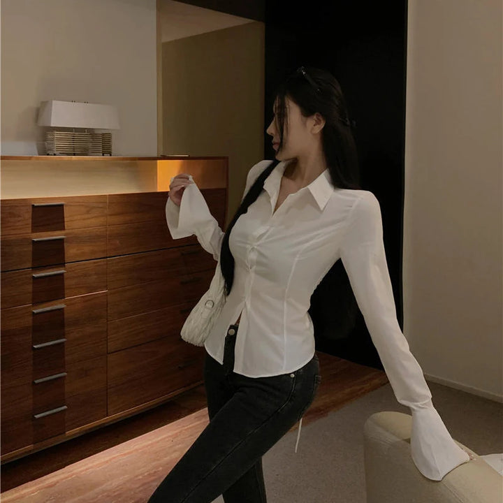 Brooke Bell Sleeves Bandage Shirt