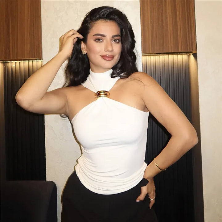 Unbothered Metal Ring Top