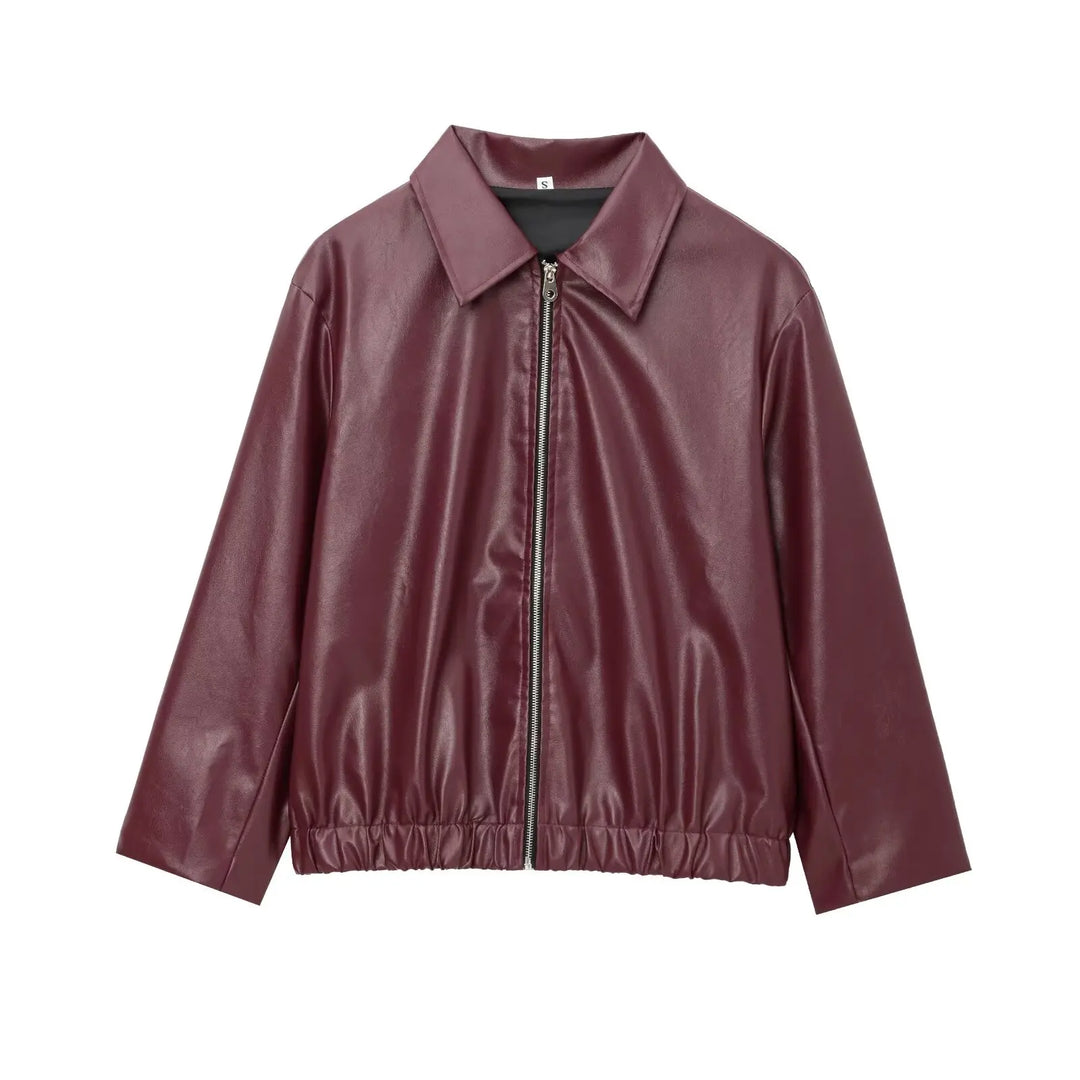 Maeve Faux Leather Jacket