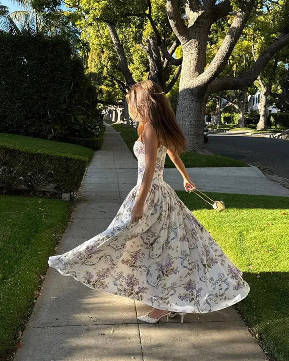 Waverly Floral Spaghetti Strap Maxi Dress