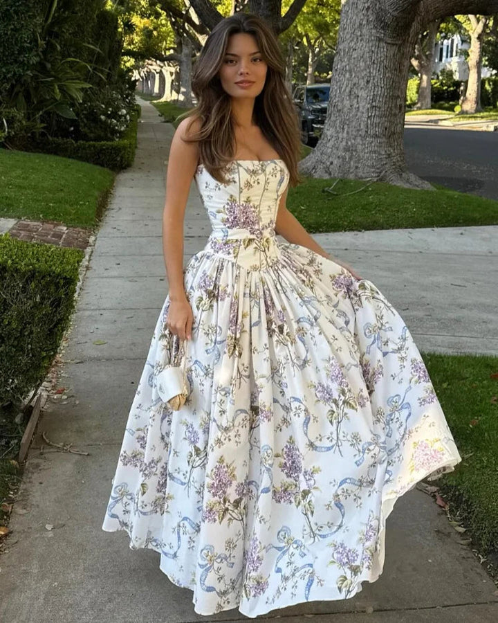 Waverly Floral Spaghetti Strap Maxi Dress