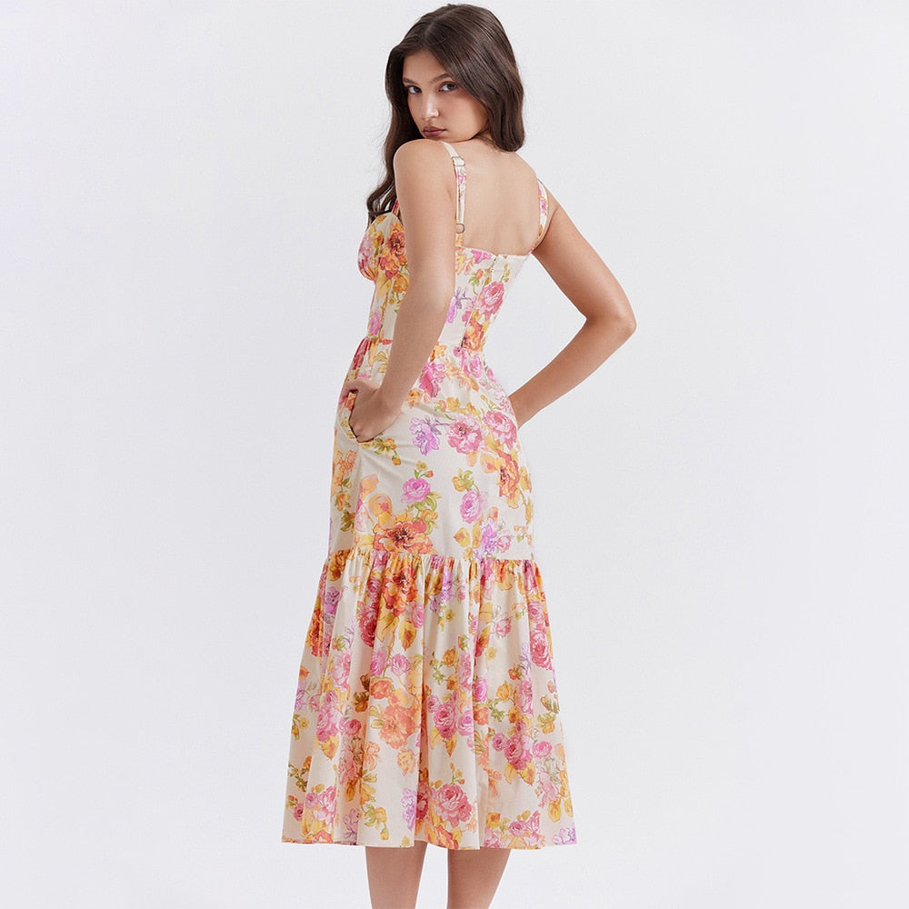 Seraphine  Floral Midi Dress